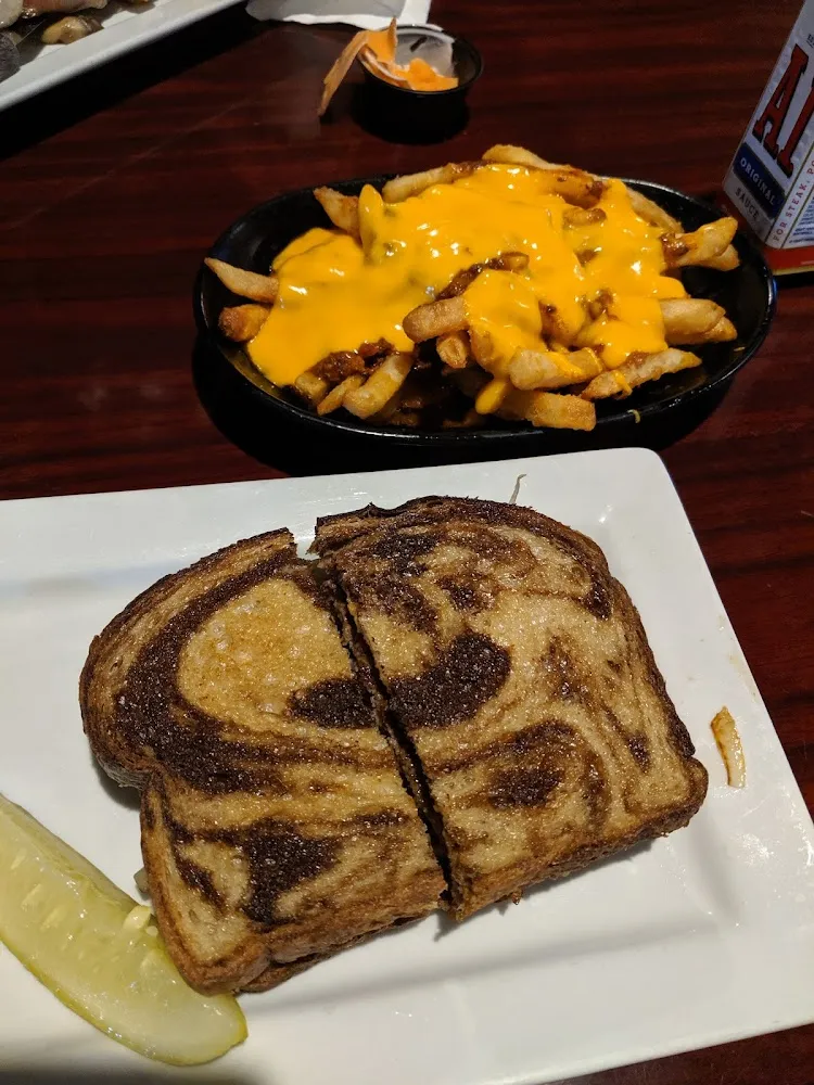 Patty Melt and Chili Cheese Fries